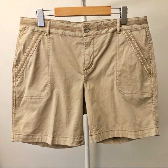 Dancer Hayes High Rise Wide Leg Tan Casual Shorts. US 10 Large - Picture 14 of 14